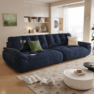 Mochi Chenille Fabric Sofa by Esteller (Water Repellent, USB Charger)