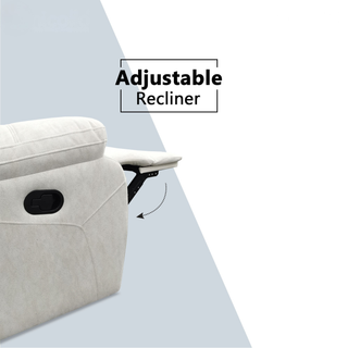 Yanor Fabric Recliner L-Shaped Sofa by Esteller (Pet Friendly & Easy Clean)