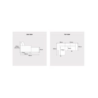 Quirra Genuine Leather Adjustable Headrest L-Shaped Sofa by Esteller