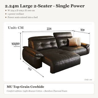 2.24m Large 2-Seater · Single Power