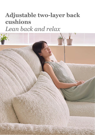 Adjustable two-layer back cushions