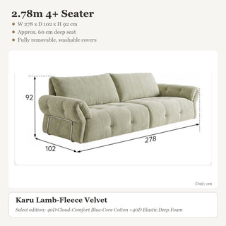 2.78m 4+ Seater