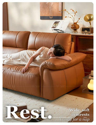 Wide, soft armrests