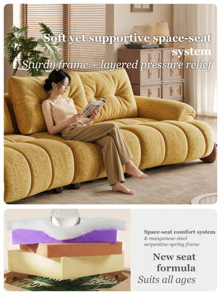 Soft yet supportive seat