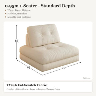 0.95m 1-Seater · Standard Depth