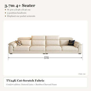 3.7m 4+ Seater