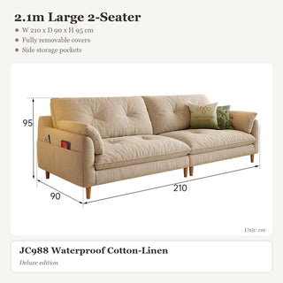 2.1m Large 2-Seater