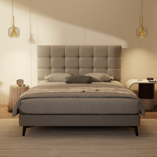 Mancine Genuine Leather Divan Bed Frame