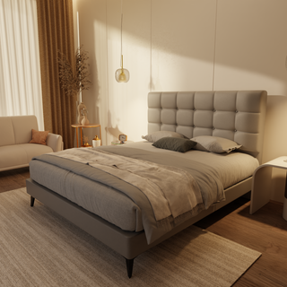 Mancine Genuine Leather Divan Bed Frame