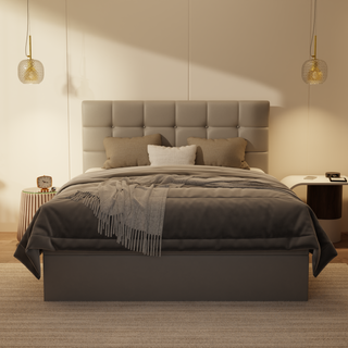 Mancine Genuine Leather Storage Bed (Gas Lift)