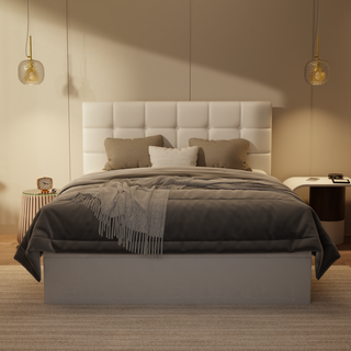 Mancine Genuine Leather Storage Bed (Gas Lift)