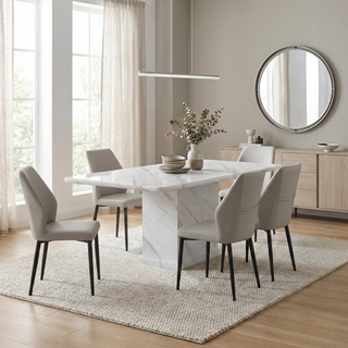 Edoardo Marble Dining Table (140cm)