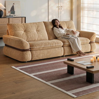 Fabric sofa in a living room