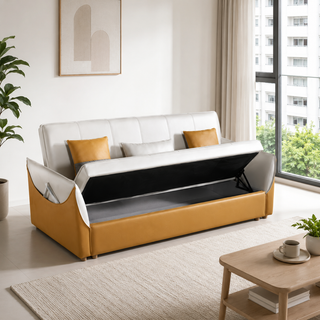 Esther Faux Leather Sofa Bed
