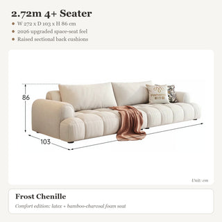 2.72m 4+ Seater · Frost Chenille