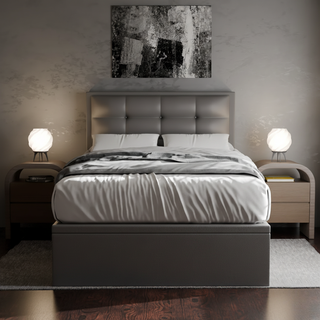 Robyn Faux Leather Storage Bed