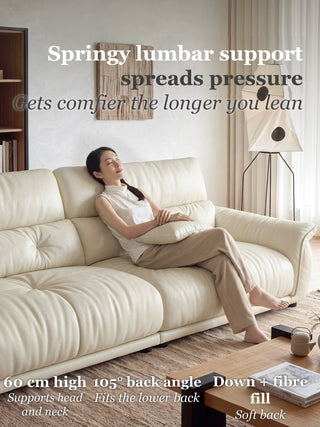 Springy lumbar support