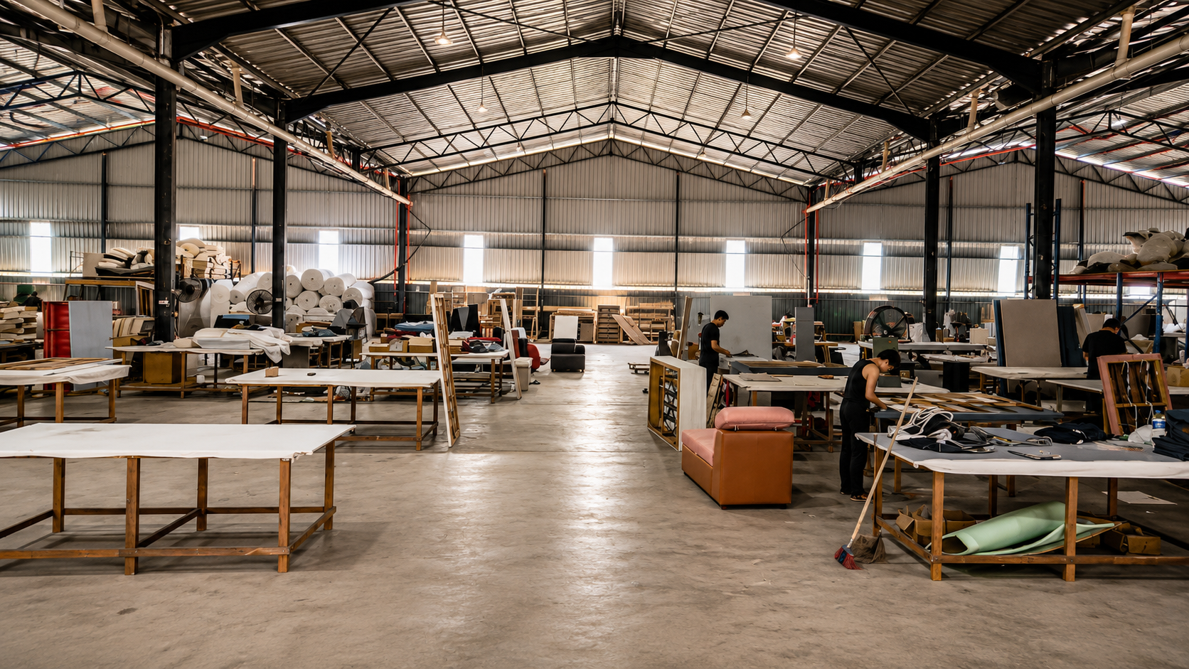 MegaFurniture factory production floor