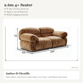 2.6m 4+ Seater