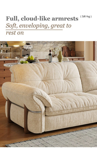 Full, cloud-like armrests
