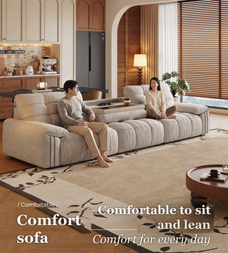 Comfortable to sit and lean
