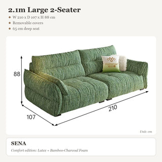 2.1m Large 2-Seater