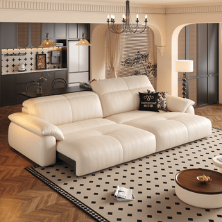 Wriggs Leather Electric Sofa Bed by Esteller (Water Repellent & App + Remote Control)