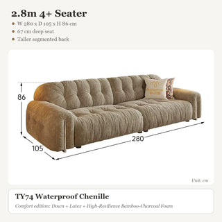 2.8m 4+ Seater