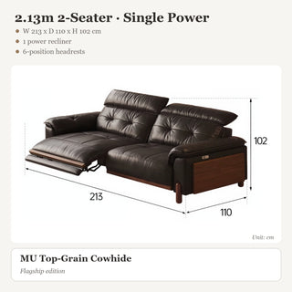 2.13m 2-Seater · Single Power
