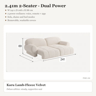 2.41m 2-Seater · Dual Power