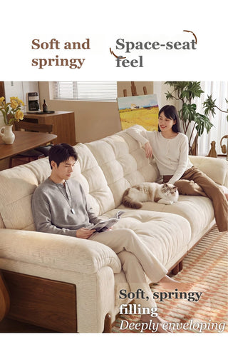 Soft, springy seat