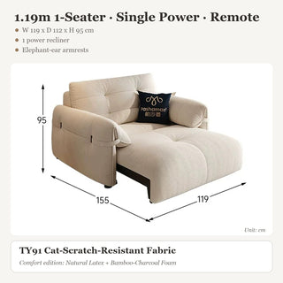 1.19m 1-Seater · Single Power · Remote