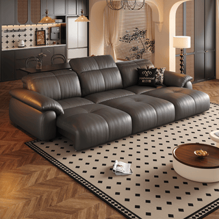 Wriggs Leather Electric Sofa Bed by Esteller (Water Repellent & App + Remote Control)