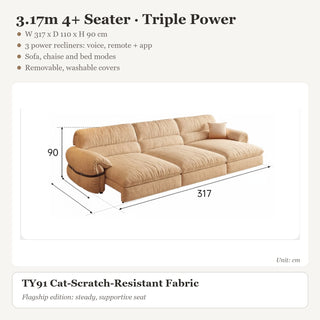 3.17m 4+ Seater · Triple Power