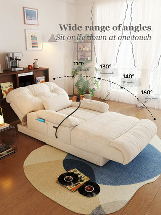 Power recline 110°-160°