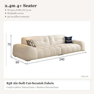 2.4m 4+ Seater