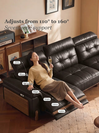Reclines from 110° to 160°