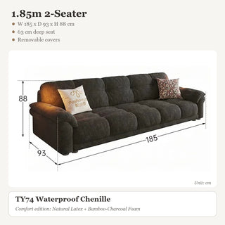 1.85m 2-Seater