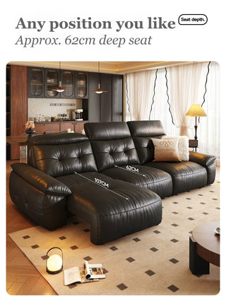 Seat extends to 107 cm
