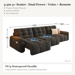 3.3m 4+ Seater · Dual Power · Voice + Remote