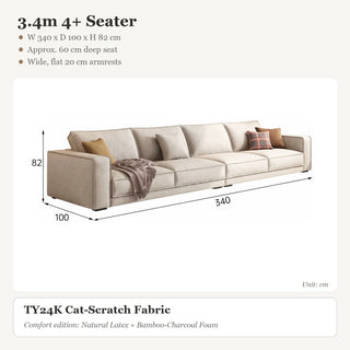 3.4m 4+ Seater