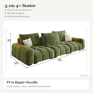 3.1m 4+ Seater