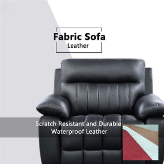 Ervon Genuine Leather Recliner Sofa by Esteller