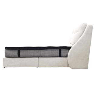 Enso Fabric Headboard Storage Bed Frame by Esteller (Pet Friendly & Easy Clean)