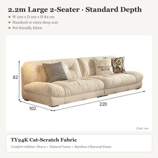 2.2m Large 2-Seater · Standard Depth