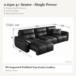 2.63m 4+ Seater · Single Power