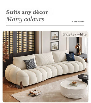 Emilola Piano-Key Fabric Sofa, view 6