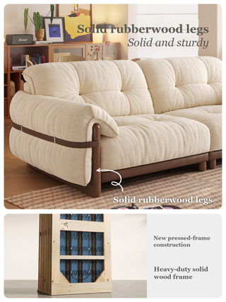 Solid rubberwood legs