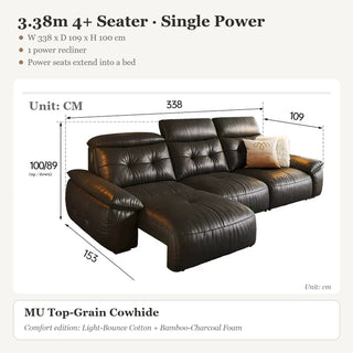3.38m 4+ Seater · Single Power