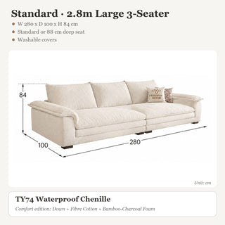 Standard · 2.8m Large 3-Seater